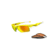 Oakley Fast Jacket XL Sunglasses - Lemon Peel Frame w/ Fire Iridium &amp; Persimmon Lenses OO9156-11