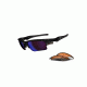 Oakley Fast Jacket XL Sunglasses, Polish Blk Frame, G30 Irid+Persimmon Lens OO9156-03