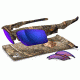 Oakley Fast Jacket XL Sunglasses, Shallow Blue Lens, Kings Woodland Camo Frame OO9156-24