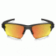 Oakley Flak 2.0 XL Sunglasses Matte Grey Smoke Frame, Fire Iridium Polarized Lens-OO9188-10