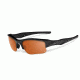 Oakley Flak Jacket XLJ Sunglasses, Matte Black Frame, Persimmon to Grey Transition Lens 11-432
