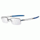 Oakley Frag 53mm Brushed Chrome Eyeglass Frames w/ Blank Lenses OX5045-0453