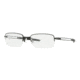 Oakley FRAG OX5045 Prescription Eyeglasses 504501-51 - Polished Black Frame, Clear Lenses