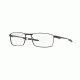 Oakley FULLER OX3227 Bifocal Prescription Eyeglasses 322703-55 - Polished Black Frame, Clear Lenses