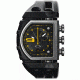 Oakley Fusebox Quartz Watch, Black Dial and Black Rubber Strap w/ Honed Case 26-302