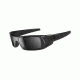 Oakley Gascan (Asian Fit) Sunglasses, Polished Black/Dark GreyHstTxt Frame and Black Iri OO9105-04