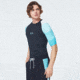 Oakley Grad Stripes Short Sleeve Rashguard T-Shirt - Mens, Blackout, Small, FOA400102-02E-S