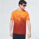 Oakley Gradient Spray Short Sleeve Tee - Mens, Gradient Orange Print, Extra Large, FOA400062-99T-XL