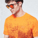 Oakley Gradient Spray Short Sleeve Tee - Mens, Gradient Orange Print, Extra Large, FOA400062-99T-XL