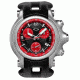 Oakley Holeshot Quartz Watch, Red Dial and Black Rubber Strap w/ Honed Case 10-217