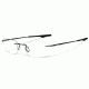 Oakley Keel Bifocal Prescription Eyeglasses, Chrome Frame, OX3122-0353BI