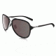 Oakley Kickback Sunglasses Satin Chrome/Black Frame, OO Black Iridium Polarized Lens-OO4102-04