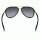 Oakley Kickback Sunglasses Satin Gold/Navy Frame, Black Grey Gradient Lens-OO4102-03