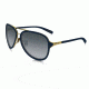 Oakley Kickback Sunglasses Satin Gold/Navy Frame, Black Grey Gradient Lens-OO4102-03
