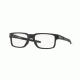 Oakley LATCH EX OX8115 Progressive Prescription Eyeglasses 811501-52 - Satin Black Frame, Clear Lenses