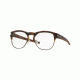 Oakley LATCH KEY RX OX8134 Prescription Eyeglasses 813402-50 - Polished Brown Tortoise Frame, Clear Lenses
