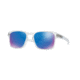 Oakley LATCH SQ OO9353 Sunglasses 935306-52 - Matte Clear Frame, Sapphire Iridium Polarized Lenses