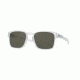 Oakley LATCH SQ OO9353 Sunglasses 935307-52 - Matte Clear Frame, Dark Grey Lenses