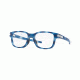 Oakley LATCH SS OX8114 Bifocal Prescription Eyeglasses 811404-50 - Matte Blue Tortoise Frame, Clear Lenses