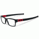 Oakley Marshal Mens Eyeglasses, Black/Ferrari Red Frame, 51mm OX8034-0951