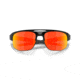 Oakley Mercenary Sunglasses, Black Frame, Prizm Ruby Iridium Polar Lens, 70mm, Polarized, OO9424-942417-70
