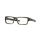 Oakley Muffler Eyeglass Frames with Non-Rx Lenses 22-204-53 - Grey Tortoise Frame, Clear Lenses