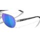 Oakley OO4079 Feedback Sunglasses - Women's, Polished Chrome Frame, Prizm Sapphire Polarized Lenses, 407933-59