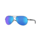 Oakley OO4079 Feedback Sunglasses - Women's, Polished Chrome Frame, Prizm Sapphire Polarized Lenses, 407933-59