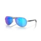 Oakley OO4079 Feedback Sunglasses - Women's, Polished Chrome Frame, Prizm Sapphire Polarized Lenses, 407933-59