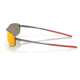Oakley OO4141 Whisker Sunglasses - Mens, Matte Gunmetal Frame, Prizm Ruby Lens, 60, OO4141-414102-60