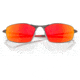 Oakley OO4141 Whisker Sunglasses - Men's, Matte Gunmetal Frame, Prizm Ruby Lens, 60, OO4141-414102-60