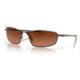 Oakley OO4141 Whisker Sunglasses - Mens, Pewter Frame, Prizm Brown Gradient Lens, 60, OO4141-414109-60