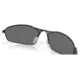 Oakley OO4141 Whisker Sunglasses - Mens, Satin Black Frame, Prizm Black Polarized Lens, 60, OO4141-414103-60