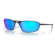 Oakley OO4141 Whisker Sunglasses - Men's, Satin Black Frame, Prizm Sapphire Lens, 60, OO4141-414114-60