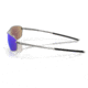 Oakley OO4141 Whisker Sunglasses - Mens, Satin Chrome Frame, Prizm Sapphr Irid Polarized Lens, 60, OO4141-414104-60