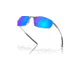 Oakley OO4141 Whisker Sunglasses - Mens, Satin Chrome Frame, Prizm Sapphr Irid Polarized Lens, 60, OO4141-414104-60