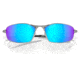 Oakley OO4141 Whisker Sunglasses - Men's, Satin Chrome Frame, Prizm Sapphr Irid Polarized Lens, 60, OO4141-414104-60