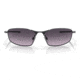 Oakley OO4141 Whisker Sunglasses - Mens, Satin Light Steel Frame, Prizm Grey Gradient Lens, 60, OO4141-414108-60