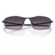 Oakley OO4141 Whisker Sunglasses - Men's, Satin Light Steel Frame, Prizm Grey Gradient Lens, 60, OO4141-414108-60
