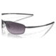 Oakley OO4141 Whisker Sunglasses - Mens, Satin Light Steel Frame, Prizm Grey Gradient Lens, 60, OO4141-414108-60