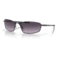 Oakley OO4141 Whisker Sunglasses - Mens, Satin Light Steel Frame, Prizm Grey Gradient Lens, 60, OO4141-414108-60