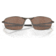 Oakley OO4141 Whisker Sunglasses - Mens, Satin Pewter Frame, Prizm Tungsten Polarized Lens, 60, OO4141-414113-60