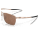 Oakley OO4142 Ejector Sunglasses - Mens, Satin Rose Gold Frame, Prizm Tungsten Polarized Lens, 58, OO4142-414205-58