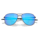 Oakley OO6050 Contrail TI Sunglasses - Mens, Satin Light Steel Frame, Prizm Sapphire Polarized Lens, 57, OO6050-605004-57