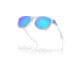 Oakley OO9018 Ojector Sunglasses - Mens, Matte Clear Frame, Prizm Sapphire Lens, 55, OO9018-901811-55