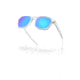 Oakley OO9018 Ojector Sunglasses - Mens, Polished Clear Frame, Prizm Sapphire Lens, 55, OO9018-901802-55