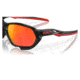 Oakley OO9019A Plazma A Sunglasses - Mens, Matte Black Ink Frame, Prizm Ruby Lens, Asian Fit, 59, OO9019A-901917-59