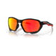 Oakley OO9019A Plazma A Sunglasses - Mens, Matte Black Ink Frame, Prizm Ruby Lens, Asian Fit, 59, OO9019A-901917-59