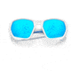 Oakley OO9019A Plazma A Sunglasses - Mens, Matte White Frame, Prizm Sapphire Lens, Asian Fit, 59, OO9019A-901916-59