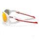 Oakley OO9019A Plazma A Sunglasses - Mens, Polished White Frame, Prizm Ruby Lens, Asian Fit, 59, OO9019A-901906-59